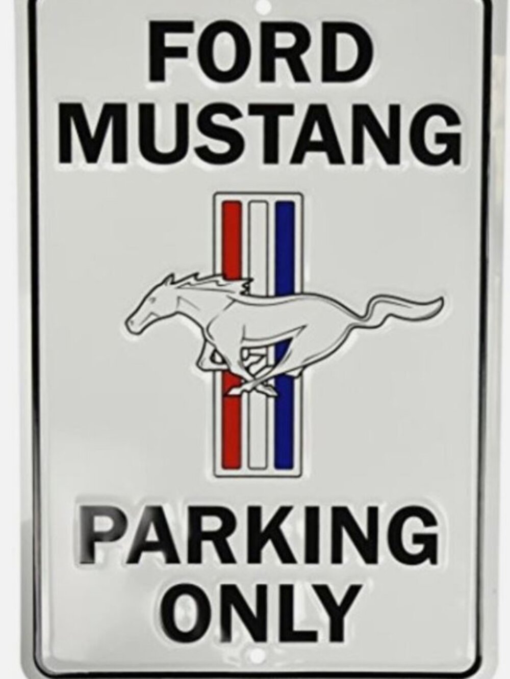 Ford Mustang Parking Only Metal Sign
